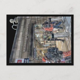 Edinburgh, Scotland  Waverley Station postcard