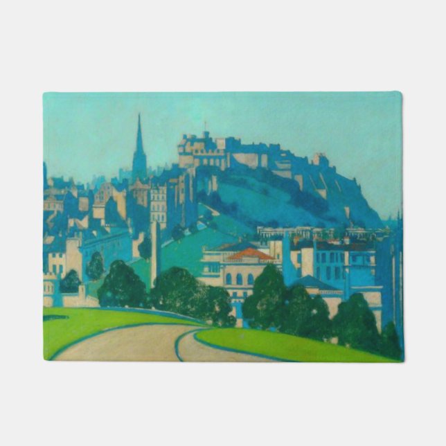 Edinburgh, Scottish Capital City (by George Henry) Doormat (Front)