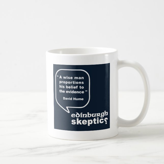 Edinburgh Skeptics - Hume Quote Coffee Mug (Right)