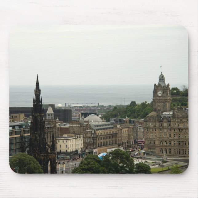 Edinburgh Skyline 001 Mouse Mat (Front)