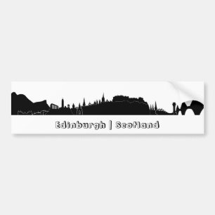 Edinburgh Skyline Bumper Sticker