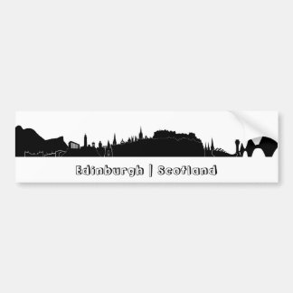 Edinburgh Skyline Bumper Sticker