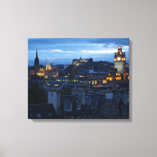Edinburgh Skyline Canvas Print (Front)