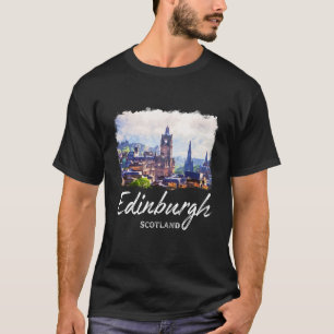 Edinburgh Watercolour Painting Edinburgh T-Shirt