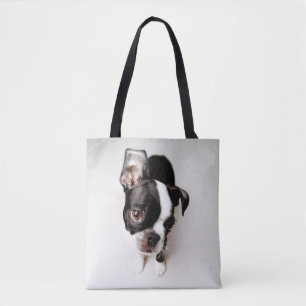 Edison Boston Terrier puppy. Tote Bag