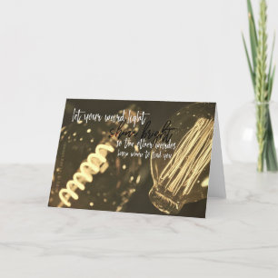 EDISON BULBS Greeting Card