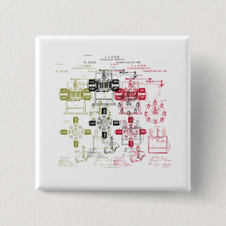 Edison generator 15 cm square badge