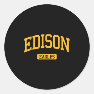 Edison High School Hs Edison Nj Varsity Srts  Classic Round Sticker