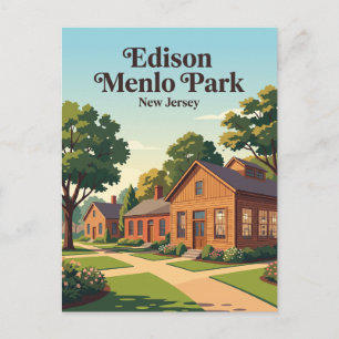 Edison Menlo Park, New Jersey Postcard