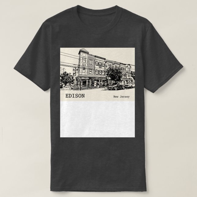 Edison New Jersey  2 T-Shirt (Design Front)