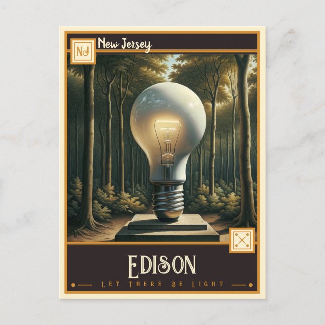 Edison, New Jersey | Vintage Postcard (Front)