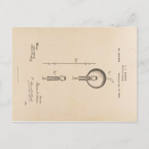 edison-patent-light-bulb-postcard-u.s. postcard