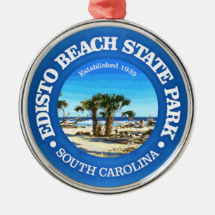 Edisto Beach SP Metal Tree Decoration