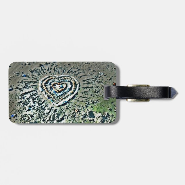 Edisto Island Beach Scene Luggage Tag (Back Horizontal)