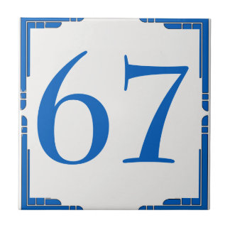Edit Change House Number, Blue Tile