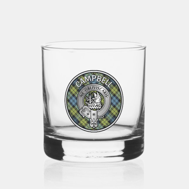 [EDIT] Clan Campbell Crest & Tartan Whiskey Glass (Front)