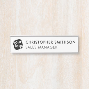 Edit Colour & Add Your Logo Plate Changeable Offic Door Sign