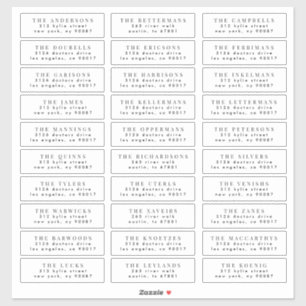 edit individual wedding guest address stamp