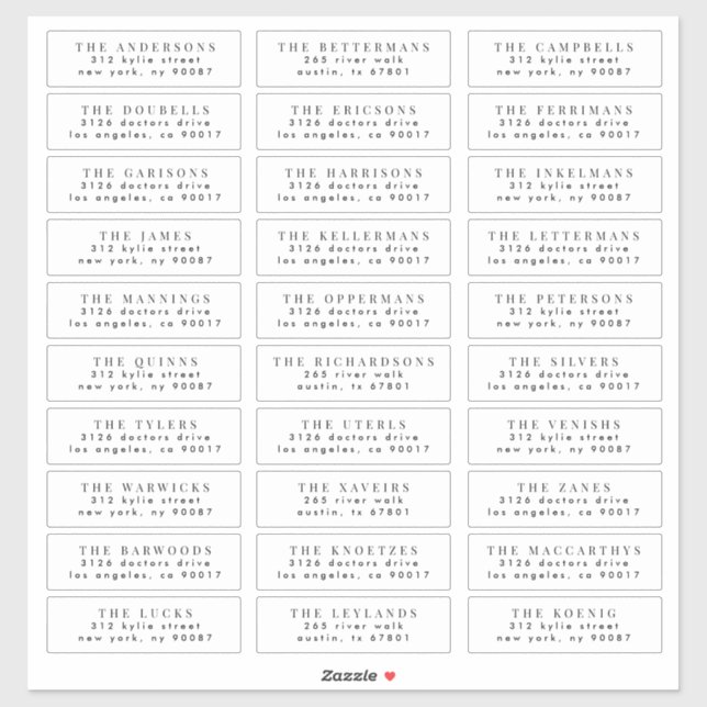 edit individual wedding guest address stamp (Sheet)