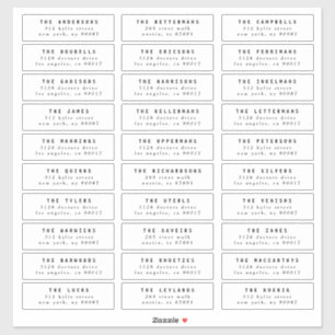 edit individual wedding guest address stamp