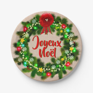 Edit Text Assiette joyeux Noël 7" Paper Plate