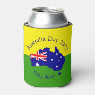 Edit Text Matching Australia Day Can Cooler