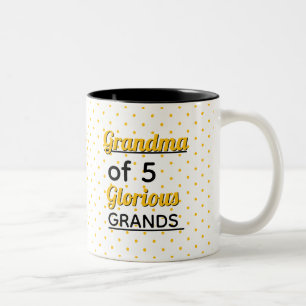 Edit the Number! Make it your own special grandma Two-Tone Coffee Mug
