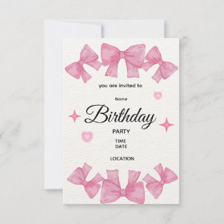 Editable 1st Birthday Invitation | Custom Name