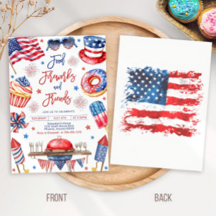 Editable 4th of July BBQ Invitation Template, 4th 