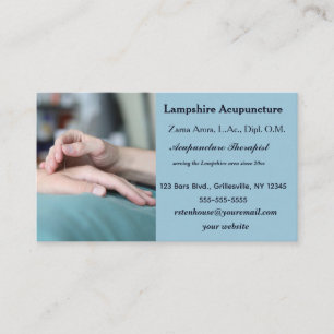 Editable Acupuncture Business Card