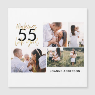 editable age modern birthday multi photo holiday