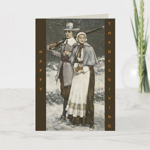 Editable Aldens Plymouth Thanksgiving Greetings Card