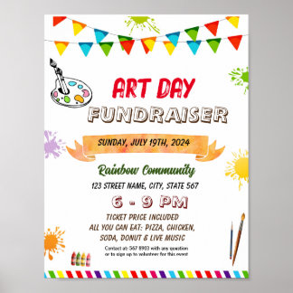Editable Art fair flyer Poster