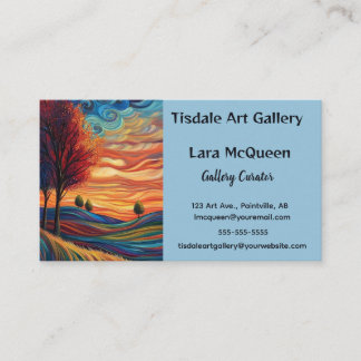 Editable Art Gallery Business Card