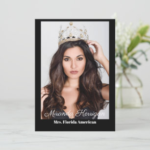 Editable Autograph Card Prints - Dark Background