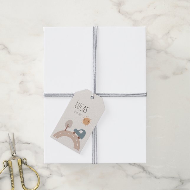 Editable Baby Gift Labels (With Twine)