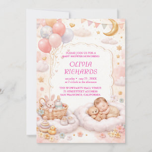 Editable Baby Shower Invitation Template 
