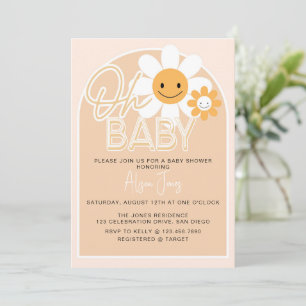 Editable, Baby Shower, Oh Baby, Gender Neutral,  Invitation
