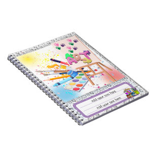 Editable Back to School Art Notebook
