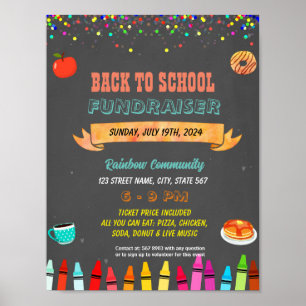 Editable Back to School Breakfast Social Flyer Poster