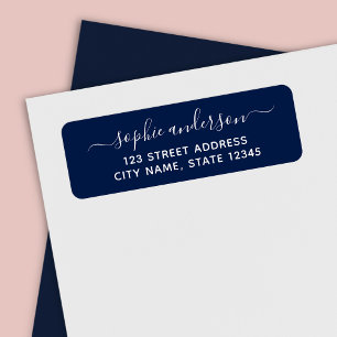 Editable Background Calligraphy Name Address