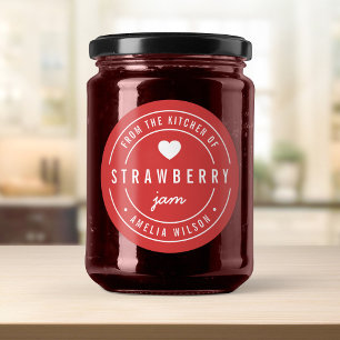 EDITABLE Background Color From the Kitchen of Classic Round Sticker