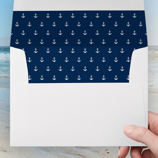 Editable Background Colour Anchor Pattern Envelope (Creator Uploaded)