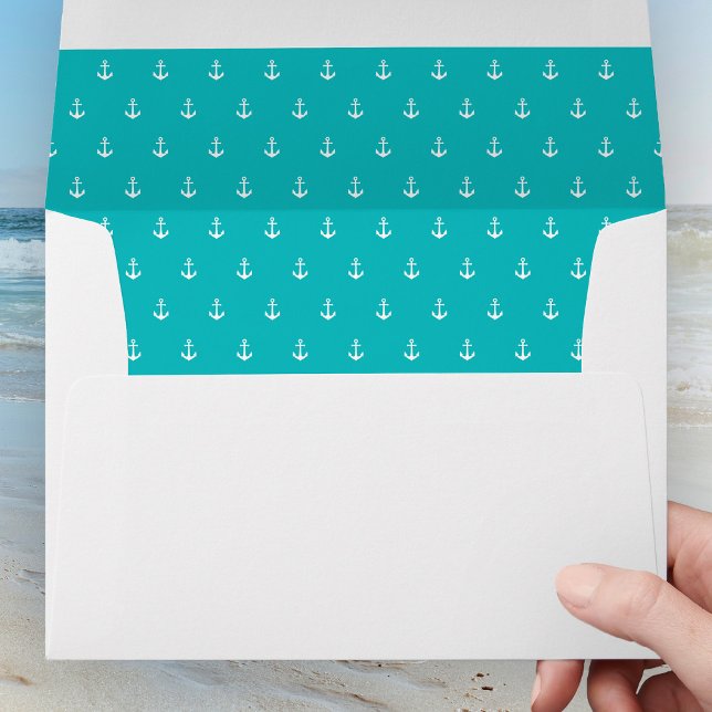Editable Background Colour Anchor Pattern Envelope (Creator Uploaded)