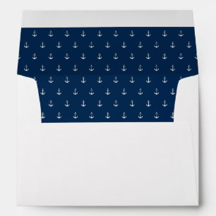 Editable Background Colour Anchor Pattern Envelope