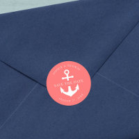 Editable Background Colour Anchor Save the Date