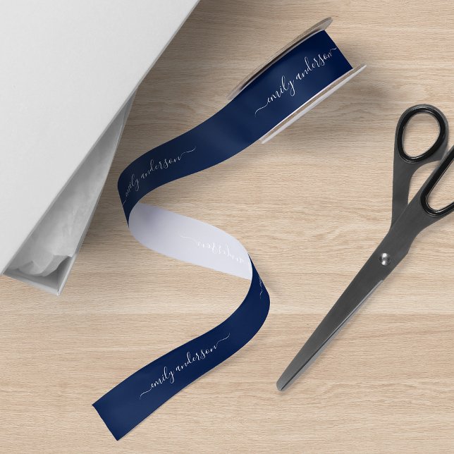 Editable Background Colour Calligraphy Script Satin Ribbon (Creator Uploaded)