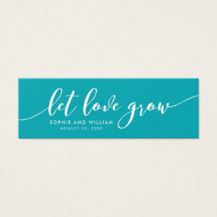 Editable Background Let Love Grow Script Wedding