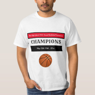Editable Basketball Champions T-Shirt