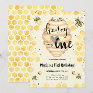 Editable Bee Invitation